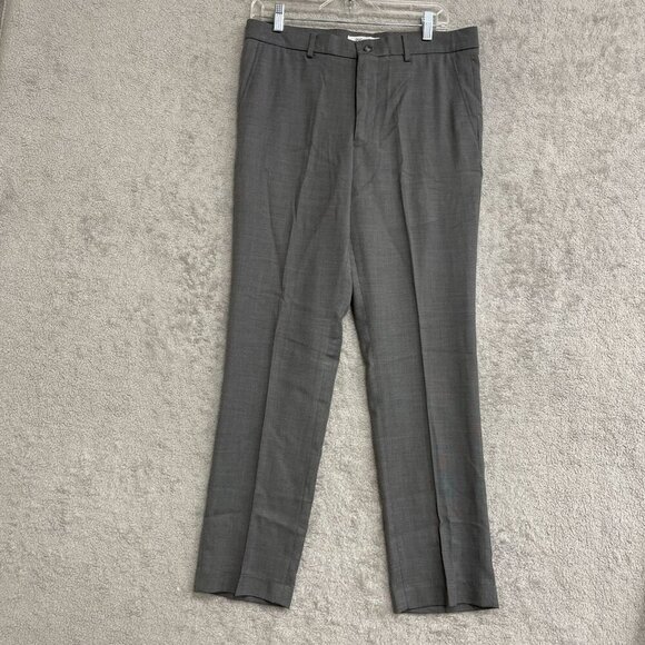 NEW Duchamp Men's 32X29 Gray Dress Pants Stretch Slim Fit - Picture 3 of 11